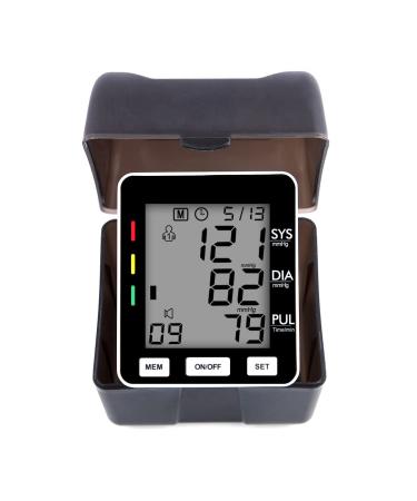 Wrist Blood Pressure Monitor Digital Display with Adjustable Cuff Blood Pressure Machine Cuff Wrist Accurate Machine with 2 Users 99 Memory
