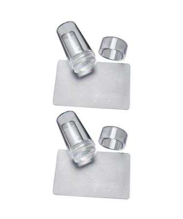 2 Sets French Nail Stamps - Complete DIY Nail Art Stamping Kit with Jelly Stamper | International Shipping - Buy Online on GoSupps.com