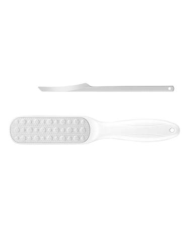Foot Scraper Pedicure Scraper Set for Feet 2 Pieces Foot Scrubber Dead Skin Remover - Pedicure Tool Set Foot Callus Removal Tool for H Sanding Scraper