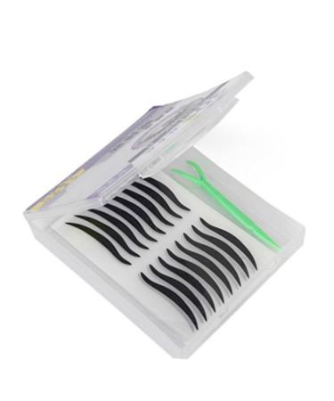 TOVINANNA 80 Pairs Eye Make-up Stickers Temporary Eye Liner Makeup Tape Eyeliner Eyeshadow Sticker Waterproof Eyeshadow Stickers Double Eyelid Tape Black Eyeliner Sticker Smoky Make up