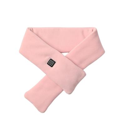 Libcflcc heating scarf 1 set heating scarf temperature adjustable fast heating thermostatic heating usb powered electrical neck heat therapy scarf for USB heated scarf pink unit size
