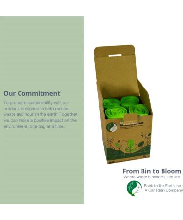 Back to the Earth Biodegradable Plant-Based Compost Bags 7.5 L 39 x 37 cm 100 count - Buy Online on GoSupps.com