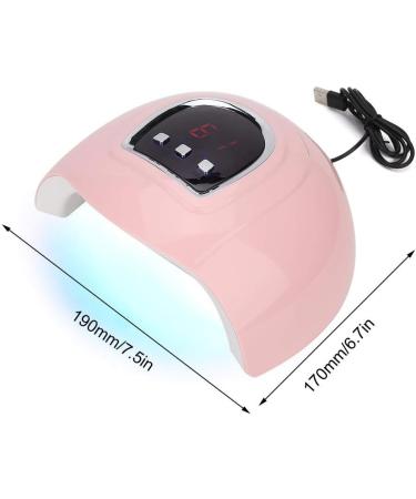 54W Intelligent UV LED Gel Nail Polish Dryer Manicure Tool with Automatic Sensors and LCD Display - Pink - Buy Online on GoSupps.com