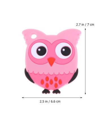 Healifty Baby Silicone Owl Teether - Pink | Teething Toy & Chewing Toy for Infants - Buy Online on GoSupps.com