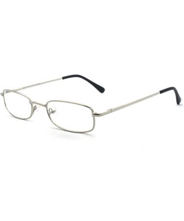 Buy 5 Pairs Rectangular Metal Reading Glasses for Men & Women | Multi-Colored 5pk-Silver 1.0 Diopters - International Shipping Available - Buy Online on GoSupps.com