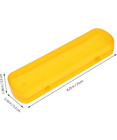 Travel Toothbrush Case - Cabilock 5pcs Candy Color Portable Plastic Holder for Home & Travel - Clear Toothpaste Storage for Camping & Bathroom - Buy Online on GoSupps.com