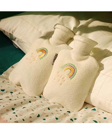 Classic Hot Water Bottle & Fleece Cover | Reusable Heat Therapy Bag for Pain Relief - Portable & Durable - Buy Online on GoSupps.com