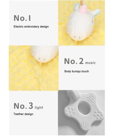 Aqur2020 Infants Security Blanket - Crinkle Rattle Tags, Teether, Bell Sound - Soothing Sleep Plush - Buy Online on GoSupps.com