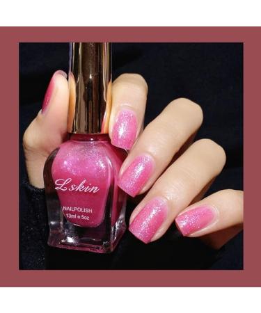 Nail Gel Polish UV LED Nails Art Design Gels Shiny Gel Polish 13ml Fashion Semi Permanent Sequins Flakes Shiny Glossy - (Color: 09)