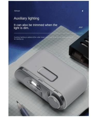 Lanlousy 1 Piece USB Rechargeable Nail Trimmer Grinder Clipper Polishing Tools with Light for Baby Adult - Buy Online on GoSupps.com