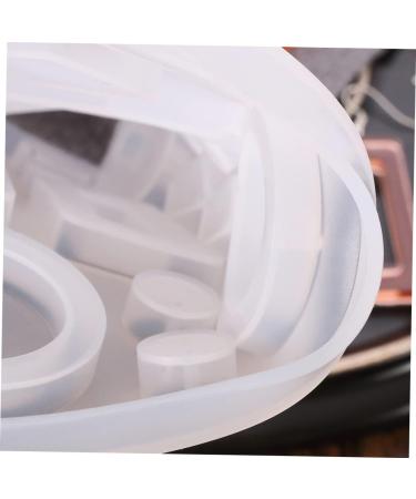 Operitacx 1pc Eardrop DIY Jewelry Home White Creative Epoxy Silicone Studio for Pendant Making Crystal Mold White 15x12.3x0.7cm - Buy Online on GoSupps.com