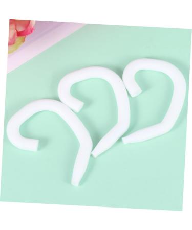 Buy Besportble 60pc Ear Hook Holders & Tape | Extension Face Cover Accessories for Ear Protection - White Cable Buckles & S-Hooks - Buy Online on GoSupps.com