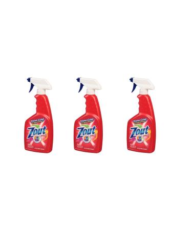 3 PACK Zout Laundry Stain Remover Triple Action. Spray 22 fl oz (651 ml)
