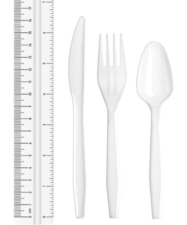 180 Count ZEML White Medium-Weight Disposable Plastic Silverware Cutlery Set - Buy Online on GoSupps.com