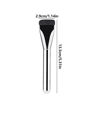 Foundation Pinsel Makeup Concealer Brush | Ultra Thin Flat Fiber Hair Brush for Liquid Foundation | Best Makeup Brush Gifts for Women & Girls | Aluminum Tube Beauty Tools - Buy Online on GoSupps.com