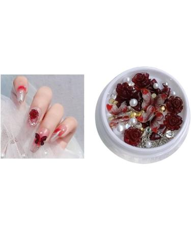 TQUXNGA 1 Box Nails -Jewelry Butterfly -Ties Decorations Manicure Accessory Kit 3D Nail Charms Ornament Accessories - Buy Online on GoSupps.com