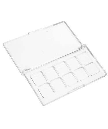 DECOMELODY Transparent Makeup Palette Portable Storage Box for Eyeshadow Lipstick Blush Secure Lockable Travel Container for DIY Mix & Match