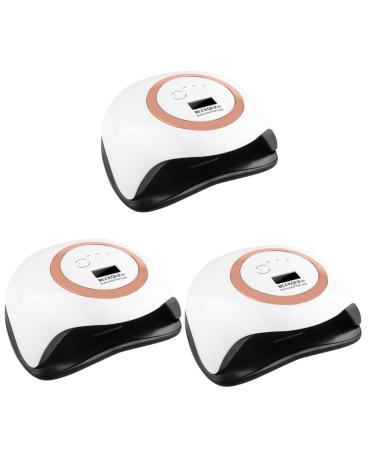 DOITOOL 3pcs 42 LCD Display Lamp Nail Polish Dryer Drying Gel Light 168w Nail Dryer Manicure Tool Gel Lamp Machine