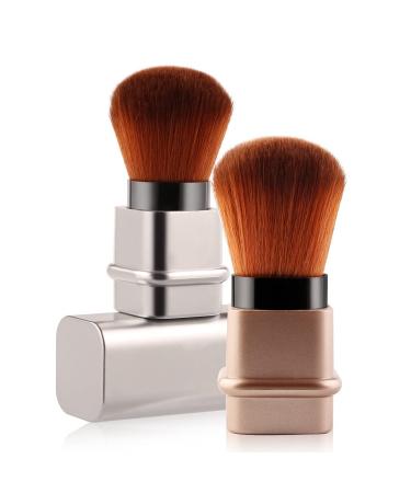 Retractable Blush Brush for Foundation & Face Powder | Adjustable Cosmetic Tool with Protective Cover - Shop Now - Buy Online on GoSupps.com