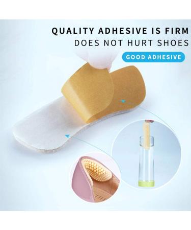 3 Pairs Heel Liner Cushions Insoles - 2mm to 6mm Thickness, 4D Heel Grip Pads, Self-Adhesive Inserts for Women's Loose Shoes - Beige - Buy Online on GoSupps.com