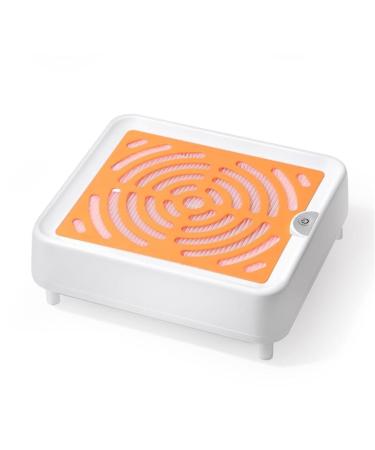 EDEDE Dust Extractor for Nails 36000 RPM Super Suction Nail Dust Extractor Powerful Nail Dust Extractor Nail Art Manicure Fan Dust Extractor and Filter Orange 1 Orange