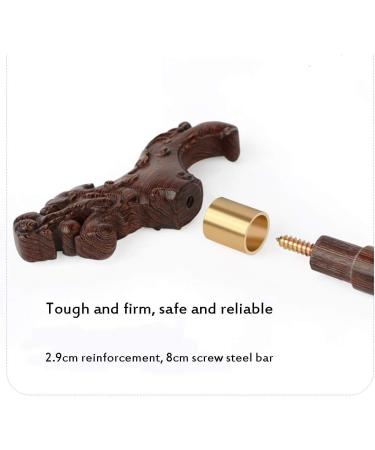 Adult Crutches Elderly Crutches Wenge Wood Material Dragon Shape Beautiful and Generous Both Men and Women Can Use Interesting Bathing in Sunlight - Buy Online on GoSupps.com