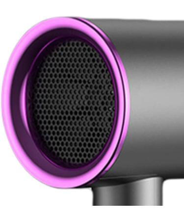 Hair Drier Mute 360 Degree Rotatable Nozzle Fast Drying ABS PP Portable Blow Dryer for Home Salon Grey With Blue Light - Buy Online on GoSupps.com