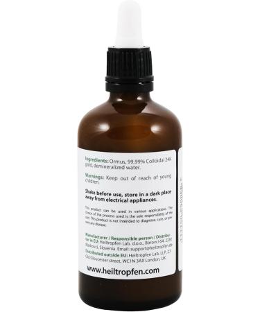 Ormus with 24K Gold 3.4 Fl Oz - 100 ml | Concentrated Orme | Atomic Minerals | Third-Party Tested | Heiltropfen  - Buy Online on GoSupps.com