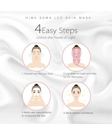 HIME SAMA Pro 7 Color Led Face Mask for Facial Care - Rose Gold - Buy Online on GoSupps.com