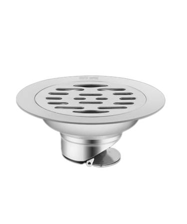 Upgrades Stainless Steel Bathroom Drain with Function Metal Floor Drain 10cm Drain for Household Use 10cm A