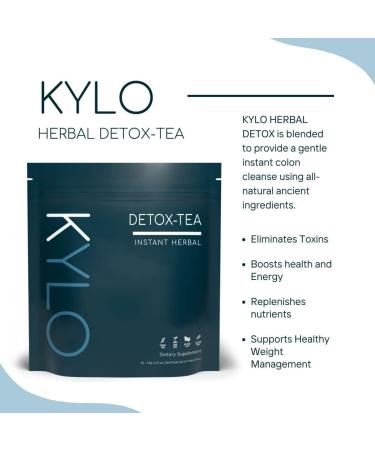 KYLO Instant Herbal Detox Tea - Weight Management Support (30 Sticks) | Sugar-Free, GMO-Free, Gluten-Free | Gentle Colon Cleanse with All-Natural Herbs (30 Count) - Buy Online on GoSupps.com