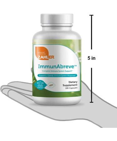 Zahler ImmunAbreve Immune System Support with Vitamin C, Pantothenic Acid, Echinacea - 180 Capsules, Certified Kosher - Buy Online on GoSupps.com