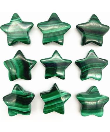Natural Crystal Rough 1pc Natural Green Malachite Star Shaped Crystal Carved Figurine Gift Fashion Jewelry Natural Stones and Crystals - Buy Online on GoSupps.com