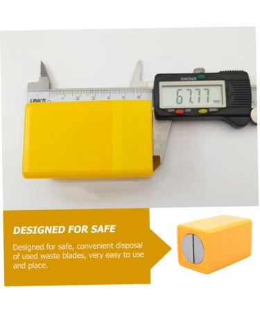 Uonlytech Knife Storage Solution - 3 STK Blade Waste Container & Dispenser for Safe Disposal of Used Razor Blades - Buy Online on GoSupps.com