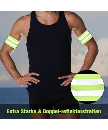 Dealkits Reflector Band & Tapes Set - Self-Adhesive Safety Armbands for Bicycling Jogging & Hiking - Green Reflector Strips for Adults & Kids - Buy Online on GoSupps.com