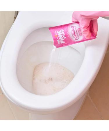 The Pink Stuff Bathroom Foam Cleaner Spray 750ml 1Pk + The Pink Stuff Foaming Toilet Cleaner (1pk contains 3 x 100g sachets) 1Pk + Our Gift for You: Organza Small Bag Size: 9x7x0.1cm - Buy Online on GoSupps.com