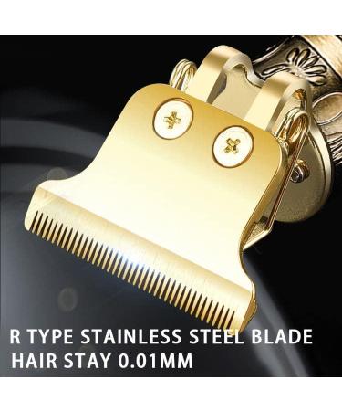 Professional Stainless Steel Hair Trimmer | Cordless T-Blade Zero Gapped Hair Clipper - Rechargeable & Easy One Touch Operation - Buy Online on GoSupps.com