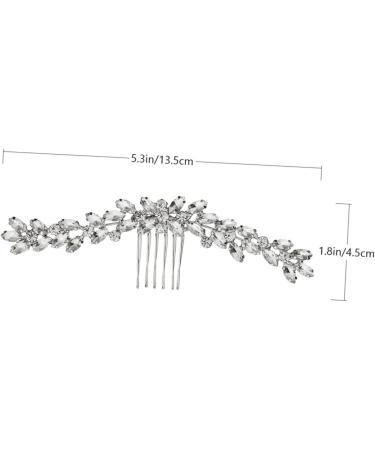 DOITOOL 1pc Hair Comb Tiara Barrettes for Women Teasing Combs for Women Bride Hair Side Comb Bridal Headdress Rhinestone Headdress Rhinestone Headwear Miss Alloy Rhinestones Bun - Buy Online on GoSupps.com