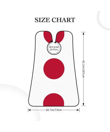 Japanese Flag Beard Bib Apron for Men | Beard Hair Catcher & Trimming Cape Cloth - Black - Buy Online on GoSupps.com