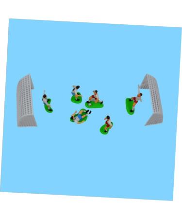 COLLBATH 8pcs First Pastel Party Decorations Soccer Cake Topper Flag Football Ornament Cocktail Picks Capacillos Para Cupcake Cake Decorating Figurine Soft Birthday Party Supplies - Buy Online on GoSupps.com