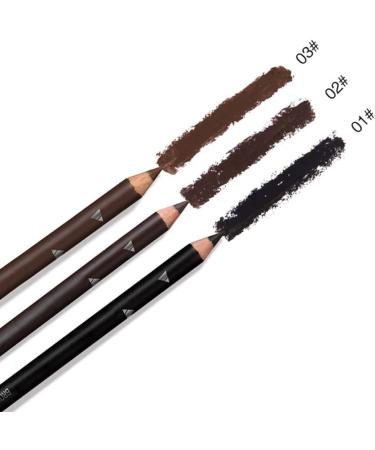 pencil brow pencil 1PC Waterproof Eyebrow Pencils Microblading Eyebrow Pen Smudgeproof Eyes Makeup Pro Eyeliner Eyebrow Pen Defined Natural Brows(03#Brown) - Buy Online on GoSupps.com