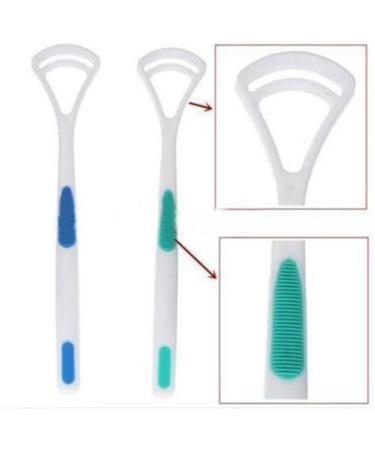 Buy Tongue Scraper Set - 2 pcs Multicolour Oral Hygiene Tools for Fresh Breath | International Shipping Available - Buy Online on GoSupps.com