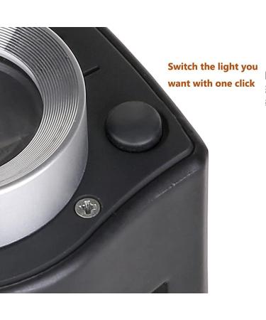 Plauauyt 30X Loupe Magnifier with 6 LED Lights Rechargeable Portable Desktop Metal Jewelers Loupe Magnifying Glass with Light - Buy Online on GoSupps.com