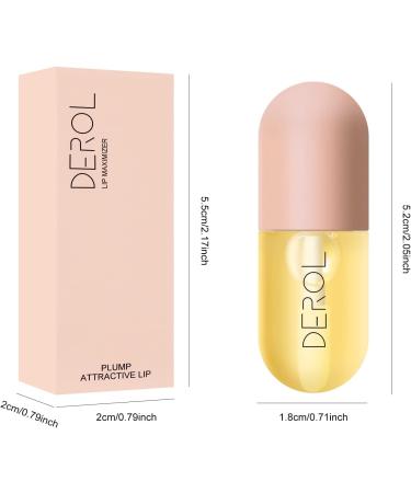 KYDA 2 Pcs Natural Lip Plumper Plant Extracts Lip Gloss Lip Plumping Balm for Fuller Lips & Hydrated Beauty Lips Moisturizing Clear Lip Enhancer 2pcs - Buy Online on GoSupps.com