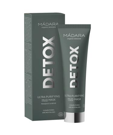M dara Organic Skincare Ultra-Cleaning Mud Mask - Detoxifying Vegan Pore-Narrowing EcoCert Certified 60ml - Buy Online on GoSupps.com