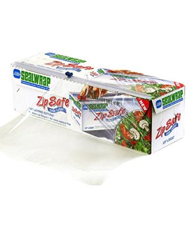 SealWrap Zipsafe Plastic Wrap, 12" Wide by 3000' Length, PVC, Clear 12" x 3000'