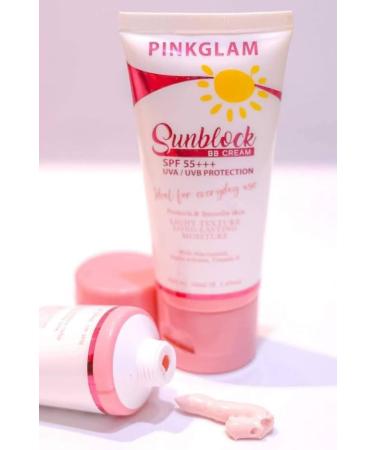 Pinkglam Sunblock BB Cream SPF 55+++ UVA/UVB Protection