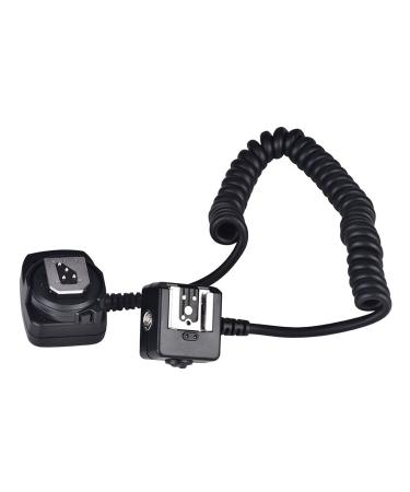 Bindpo TTL Off-Camera Cord,Camera Flash Sync Extension Cord with Assist Lamp,Stretchy Cord Remote Control Photography Accessory, for Nikon Camera