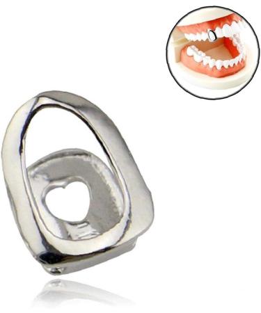 Shop Silver Single Teeth Hip Hop Grill - Perfect Costume Party Jewelry Accessory - Buy Online on GoSupps.com
