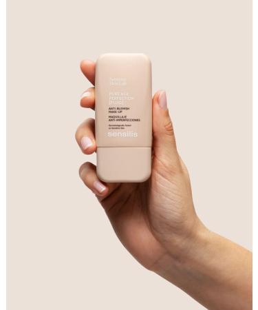 Sensilis Pure Age Perfection Makeup 8hour hold antiblemish treatment for oily skin and acne color 04 P che Dor 30 ml - Buy Online on GoSupps.com